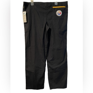 NFL Team Apparel Pittsburgh Steelers‎ Scrub Pants Size Small NWT